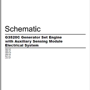 EN CAT Engine - Generator Set G3520C with Auxiliary Sensing Module Electrical System  Schematic Manual - PDF DOWNLOAD