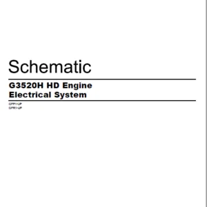 EN CAT Engine - Generator Set G3520H HD Engine Electrical System Schematic Manual - PDF DOWNLOAD