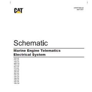 EN CAT Engine - Generator Set Marine Engine Telematics Electrical System  Schematic Manual - PDF DOWNLOAD