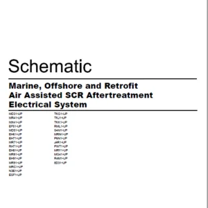 EN CAT Engine - Generator Set Marine Offshore Retrofit Air Assisted SCR Aftertreatment Electrical System Schematic Manual