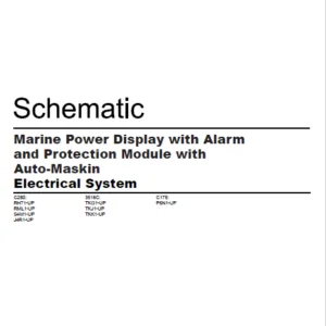 EN CAT Engine - Generator Set Marine Power Display with Alarm Protection Module with Auto-Maskin Electrical System  Schematic Manual