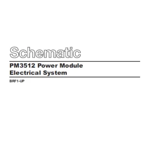 EN CAT Engine - Generator Set PM3512 Power Module Electrical System  Schematic  Manual  - PDF DOWNLOAD