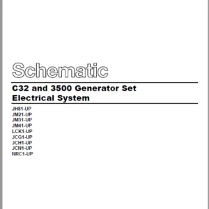 EN CAT Engine - Generator Set  3500 Electrical System Schematic  Manual - PDF DOWNLOAD