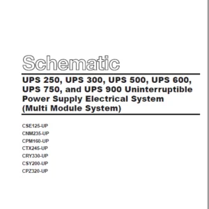 EN CAT Engine - Generator Set UPS 250 UPS 300 UPS 500 UPS 600 UPS 750 UPS 900 Uninterruptible Power Supply Electrical System Power Supply Electrical System (Multi Module System)