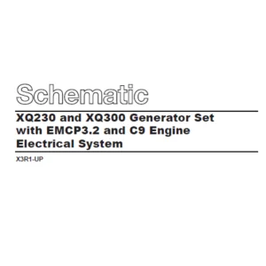 EN CAT Engine - Generator Set XQ230 XQ300 EMCP3.2 C9 Engine Electrical System Schematic  Manual - PDF DOWNLOAD