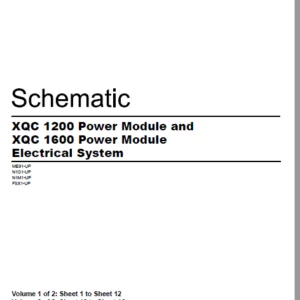 EN CAT Engine - Generator Set XQC 1200 Power Module XQC 1600 Power Module Electrical System  Schematic Manual