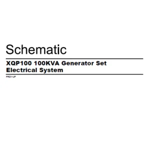 EN CAT Engine - Generator Set XQP100 100KVA Electrical System  Schematic Manual - PDF DOWNLOAD