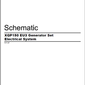 EN CAT Engine - Generator Set XQP150 EU3 Electrical System Schematic Manual -PDF DOWNLOAD
