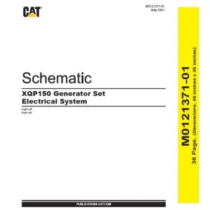 EN CAT Engine - Generator Set XQP150 Electrical System  Schematic Manual - PDF DOWNLOAD