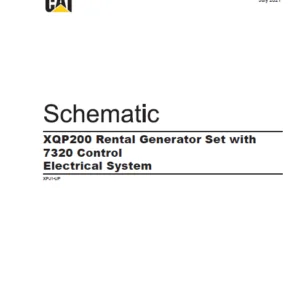 EN CAT Engine - Generator Set XQP200 Rental 7320 Control Electrical System Schematic Manual - PDF DOWNLOAD