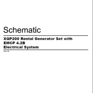 EN CAT Engine - Generator Set XQP200 Rental EMCP 4.2B Electrical System  Schematic Manual - PDF DOWNLOAD