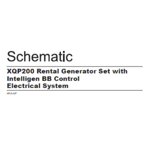 EN CAT Engine - Generator Set XQP200 Rental Intelligen BB Control Electrical System  Schematic Manual - PDF DOWNLOAD