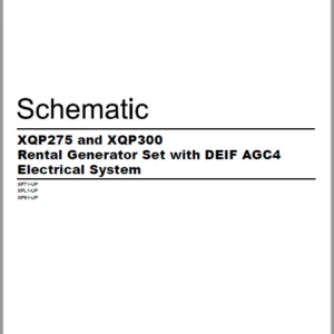 EN CAT Engine - Generator Set XQP275 XQP300 Rental DEIF AGC4 Electrical System Schematic Manual - PDF DOWNLOAD