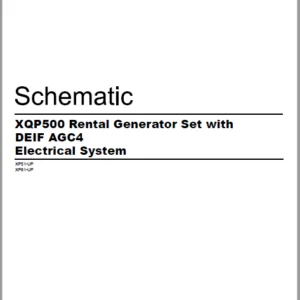EN CAT Engine - Generator Set XQP500 Rental DEIF AGC4 Electrical System  Schematic Manual - PDF DOWNLOAD