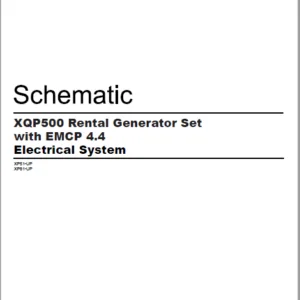 EN CAT Engine - Generator Set XQP500 Rental EMCP 4.4 Electrical System Manual - PDF DOWNLOAD