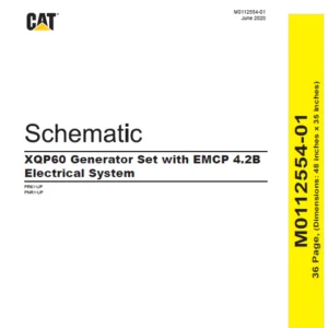 EN CAT Engine - Generator Set XQP60 EMCP 4.2B Electrical System Schematic Manual - PDF  DOWNLOAD