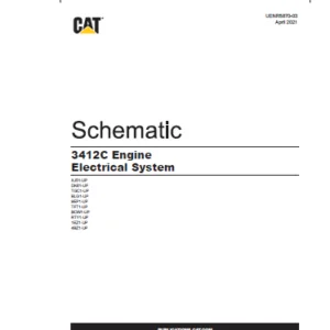 EN CAT Marine Products 3412C Engine Electric Schematic Manual - PDF DOWNLOAD