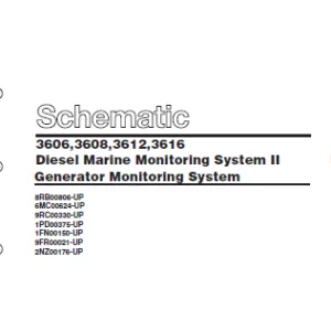 EN CAT Marine Products 3606 3608 3612 3616 Diesel Marine Monitoring System II  Generator Monitoring System Electrical System Manual