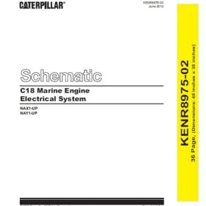 EN CAT Marine Products C18 Marine Engine Electrical System Manual - PDF DOWNLOAD