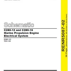 EN CAT Marine Products C280-12 and C280-16 Propulsion Engine Engine Electrical System Manual - PDF DOWNLOAD