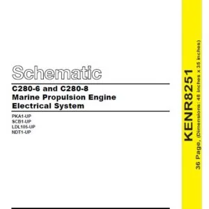 EN CAT Marine Products C280-6 and C280-8 Marine Propulsion Engine Electrical System Manual - PDF DOWNLOAD