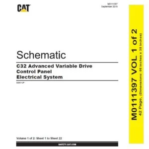 EN CAT Marine Products C32 Advanced Control Panel  Electric Schematic Manual  -  PDF DOWNLOAD