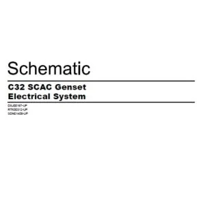EN CAT Marine Products C32 SCAC Genset Electrical System Manual - PDF DOWNLOAD