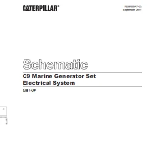 EN CAT Marine Products C9 Marine Generator Set Electrical System Manual - PDF DOWNLOAD