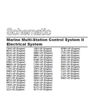 EN CAT Marine Products Multi-Station Control System II Electrical System Manual  -  PDF DOWNLOAD