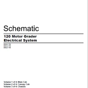 EN CAT Motor Grader  120 Electrical System Schematic Manual - PDF DOWNLOAD