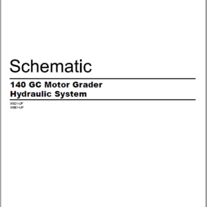EN CAT Motor Grader 140 GC Hydraulic System  Schematic Manual - PDF DOWNLOAD