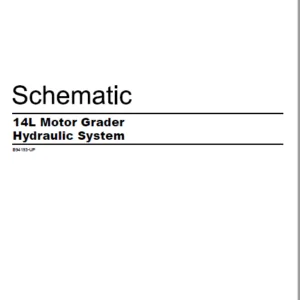 EN CAT Motor Grader 14L Hydraulic System Schematic Manual - PDF DOWNLOAD