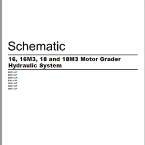 EN CAT Motor Grader 16 16M3 18 18M3 Hydraulic System Schematic  Hydraulic Manual - PDF DOWNLOAD