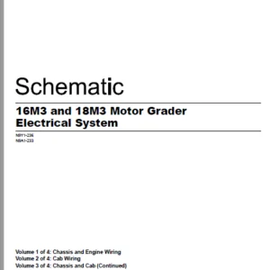 EN CAT  Motor Grader 16M3 and 18M3 Electrical System Schematic Manual - PDF DOWNLOAD
