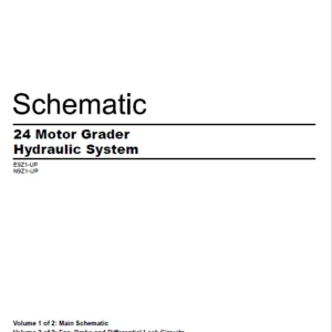 EN CAT Motor Grader 24 Hydraulic System  Schematic Manual - PDF DOWNLOAD