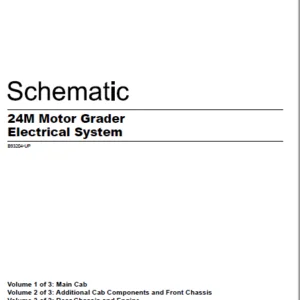 EN CAT Motor Grader 24M Electrical System Schematic Manual  - PDF DOWNLOAD