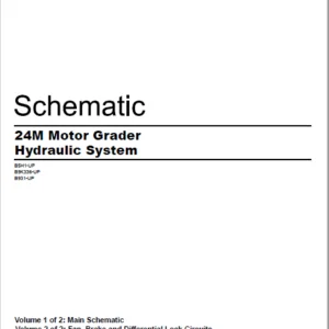 EN CAT Motor Grader 24M Hydraulic System Hydraulic Schematic Manual  - PDF DOWNLOAD