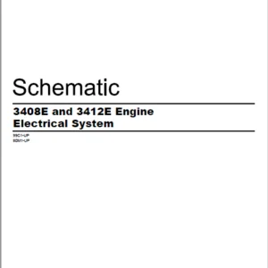 EN CAT Motor Grader 3408E  Electric Schematic Manual - PDF DOWNLOAD