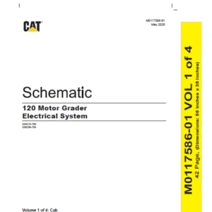 EN Cat 120 Motor Grader Electrical System Schematic Manual - PDF DOWNLOAD