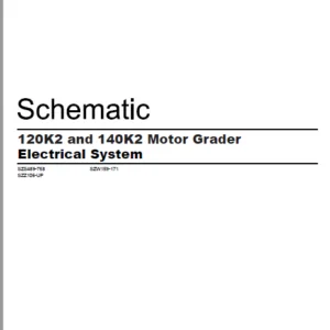 EN Cat 120K2 and 140K2  Motor Grader Electrical System Schematic Manual - PDF DOWNLOAD