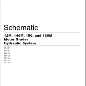 EN Cat 12M 140M 150 and 160M Motor Graders Hydraulic System Schematic Manual - PDF DOWNLOAD