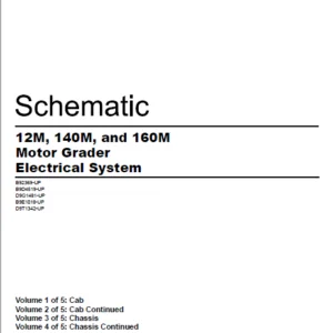 EN Cat 12M 140M and 160M Motor Grader Electrical System Schematic Manual - PDF DOWNLOAD