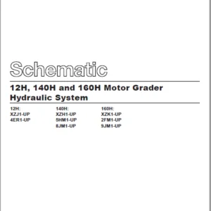 EN Cat 12M 140M and 160M Motor Graders Hydraulic System Schematic Manual - PDF DOWNLOAD