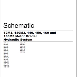 EN Cat 12M3 140M3 140 150 160 and 160M3 Motor Graders Hydraulic System Schematic Manual - PDF DOWNLOAD
