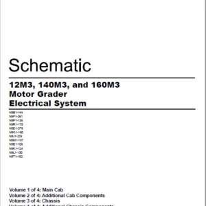 EN Cat 12M3 140M3 and 160M3 Motor Grader Electrical System Schematic Manual - PDF DOWNLOAD