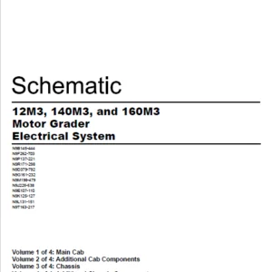 EN Cat 12M3 140M3 and 160M3 Motor Grader Electrical System Schematic Manual - PDF DOWNLOAD