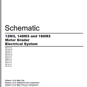 EN Cat 14L 140 150 and 160 Motor Grader Electrical System Schematic Manual - PDF DOWNLOAD