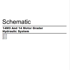 EN Cat 14M3 And 14 Motor Graders Hydraulic System Schematic Manual - PDF DOWNLOAD
