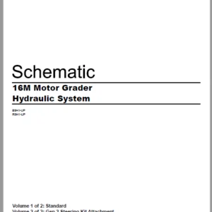 EN Cat 16M Motor Graders Hydraulic System Schematic Manual - PDF DOWNLOAD