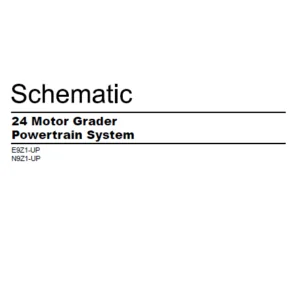 EN Cat 24 Motor Grader Powertrain System Electrical System Schematic Manual - PDF  DOWNLOAD